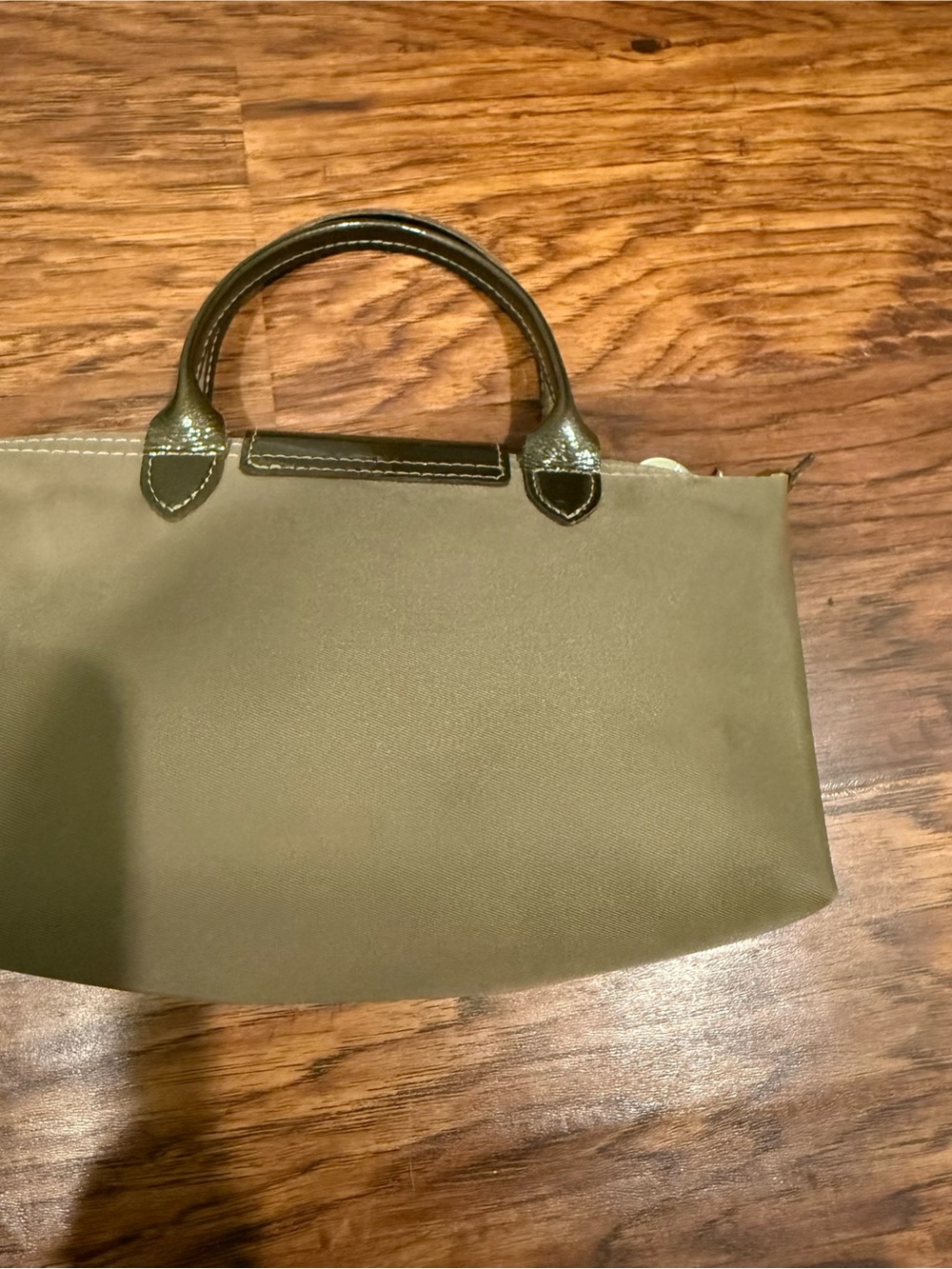 Longchamp Mini Nylon Patent Leather Handbag Made in France Discontinued - Picture 7 of 14